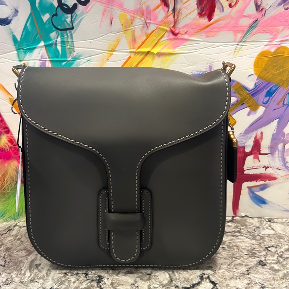 Coach courier bag - gray